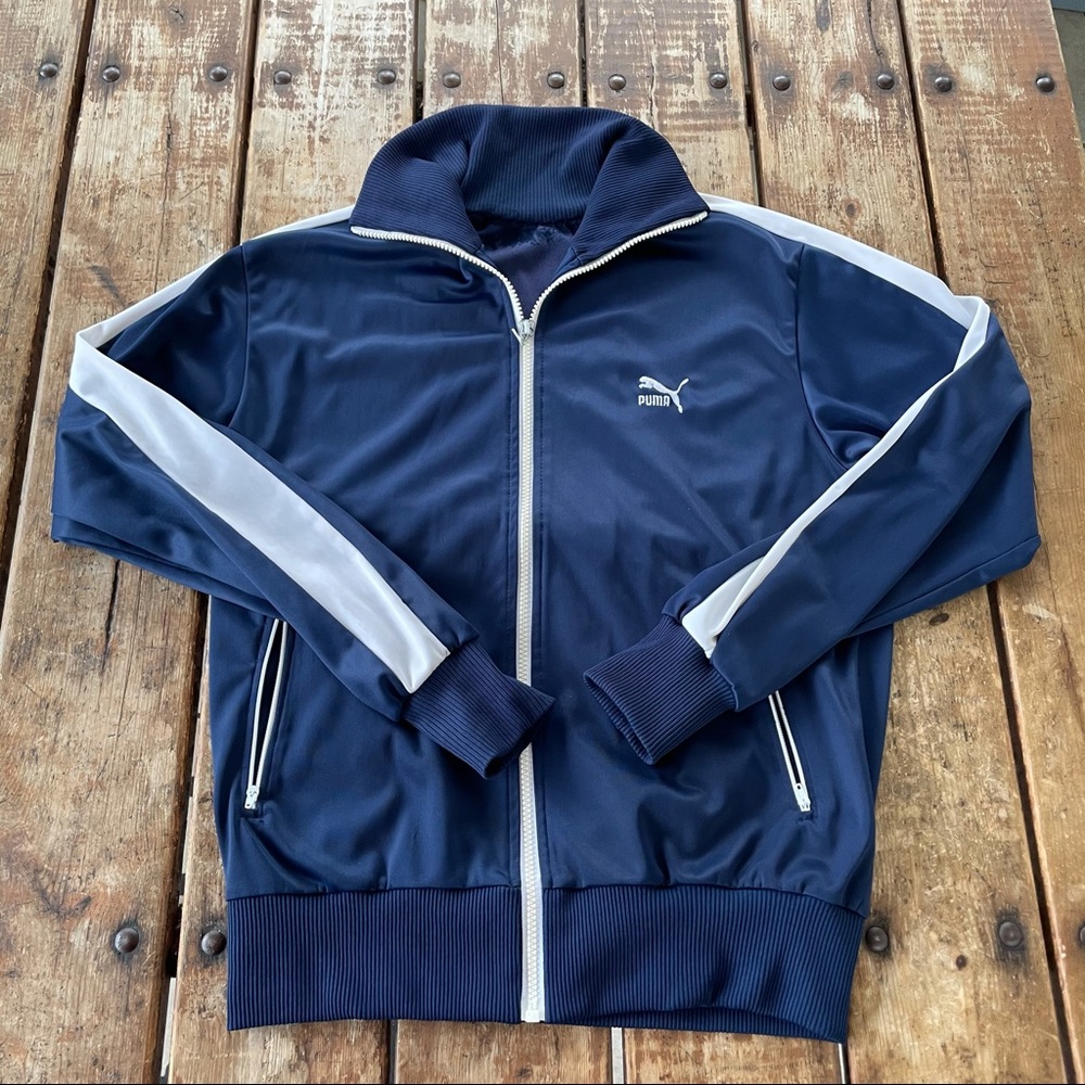 Vintage 70s Puma Track Jacket/ M